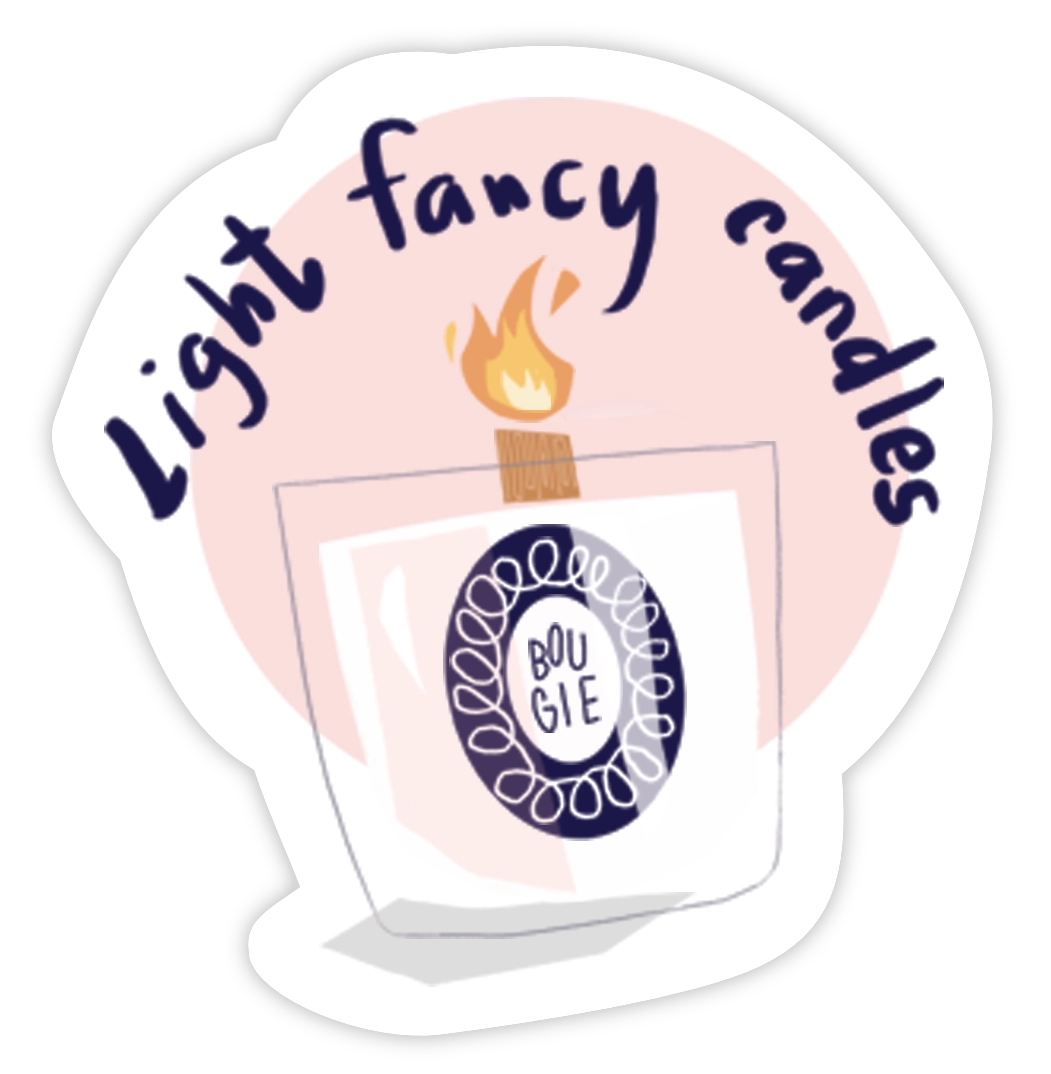 fancy candles sticker